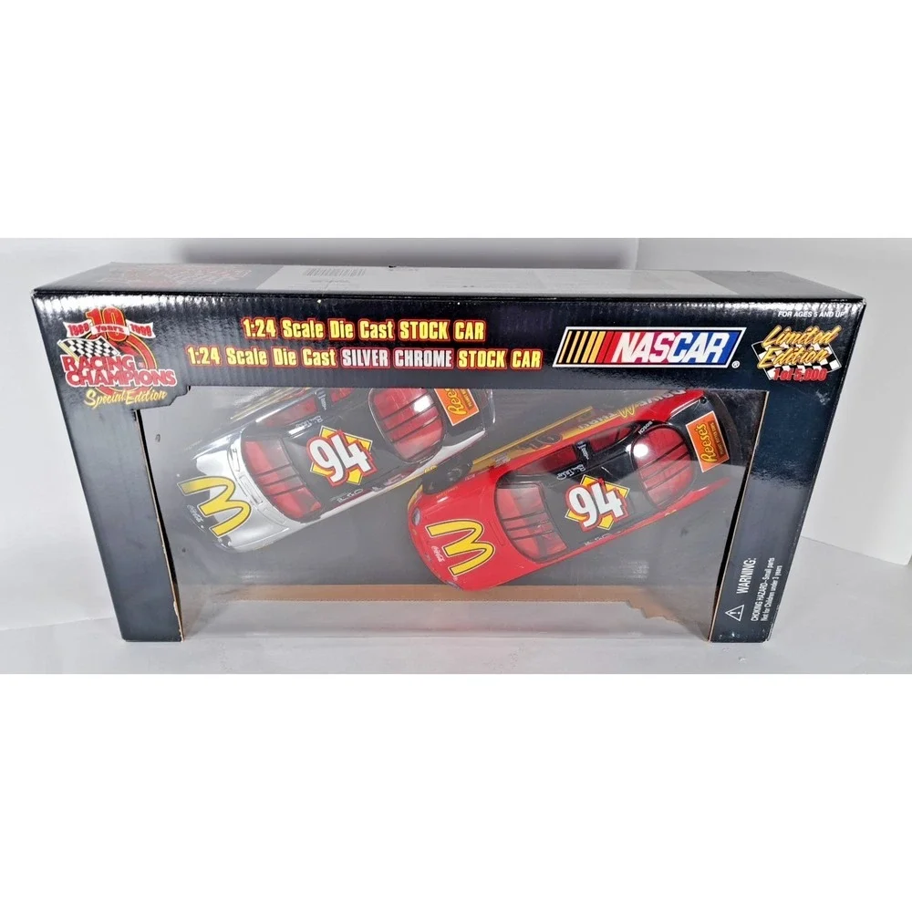 Racing Champions Nascar Special Edition Chrome Stock‎ Car 1:24 Die Cast NEW